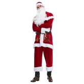 Adult Santa Claus Cosplsy Costume Outfits Christmas Carnival Suit